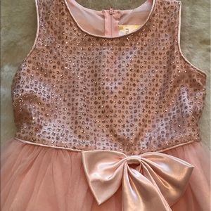 Girls pink sparkly dress